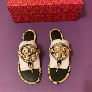 Tory Burch Metal Logo Miller Sandals 6
